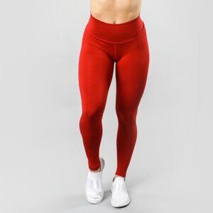 ALPHALETE HALO LEGGING Women's High-Performance Seamless Legging RED